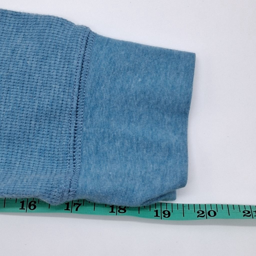 American Eagle Outfitters Men’s Medium Blue Knit Thermal Long Sleeve Shirt. - Picture 5 of 6